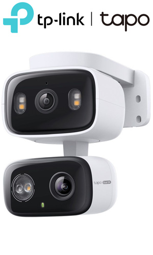 TP-Link Tapo C246D Διπλή (Dual Lens) Ασύρματη Αδιάβροχη WiFi IP Ρομποτική PT Κάμερα 3MP, 2K, Full-Color Night Vision