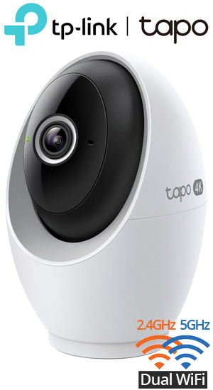 TP-Link Tapo C260 (V1.0) Ασύρματη Ρομποτική IP Κάμερα 8MP (4K), Dual Band Wi-Fi 2.4G & 5GHz, Mic/Speaker, microSD