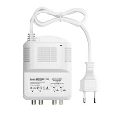 COMMANDER CENTAMP-1100 Κεντρικός Ενισχυτής Τηλεόρασης 2xUHF 2xOut 36dB / 112dBμV LTE 4G/5G Filter