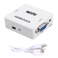 ANGA PS-M630 Mini Μετατροπέας HDMI σε VGA με ήχο (HDMI2VGA)