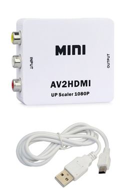 ANGA PS-M650 Mini Μετατροπέας AV σε HDMI με ήχο AV2HDMI 