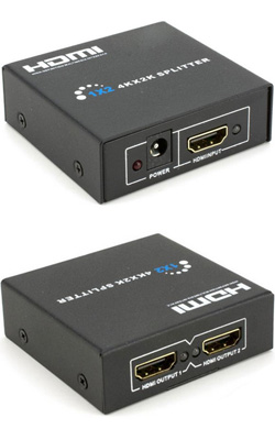 ANGA PS-1002-4K HDMI Splitter 1x2 με 1 είσοδο και 2 εξόδους, Ανάλυση μέχρι 4K