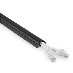 NEDIS CMDT3312BK500 Πλαστικό Κανάλι Καλωδίων Κλειστού Τύπου 33x312x500mm σε Μαύρο