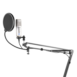 VONYX CMS320S Studio Set Πυκνωτικό Μικρόφωνο USB με Echo, Gain Control, Headphones σε Titanium 173.558 --