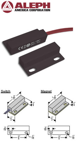 Aleph DC-1561B (ΚΑΦΕ) Βιδωτή & Αυτοκόλλητη μικρή μαγνητική επαφή DC-1561B