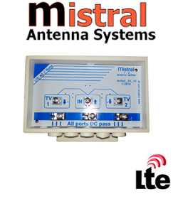 MISTRAL DIV-2 LTE Διακλαδωτής Ιστού 2 εξόδων με φίλτρο LTE