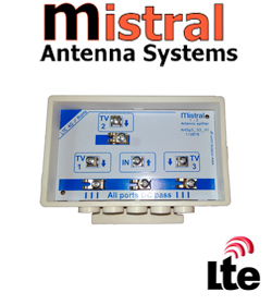 MISTRAL DIV-3 LTE Διακλαδωτής Ιστού 3 εξόδων με φίλτρο LTE 1208
