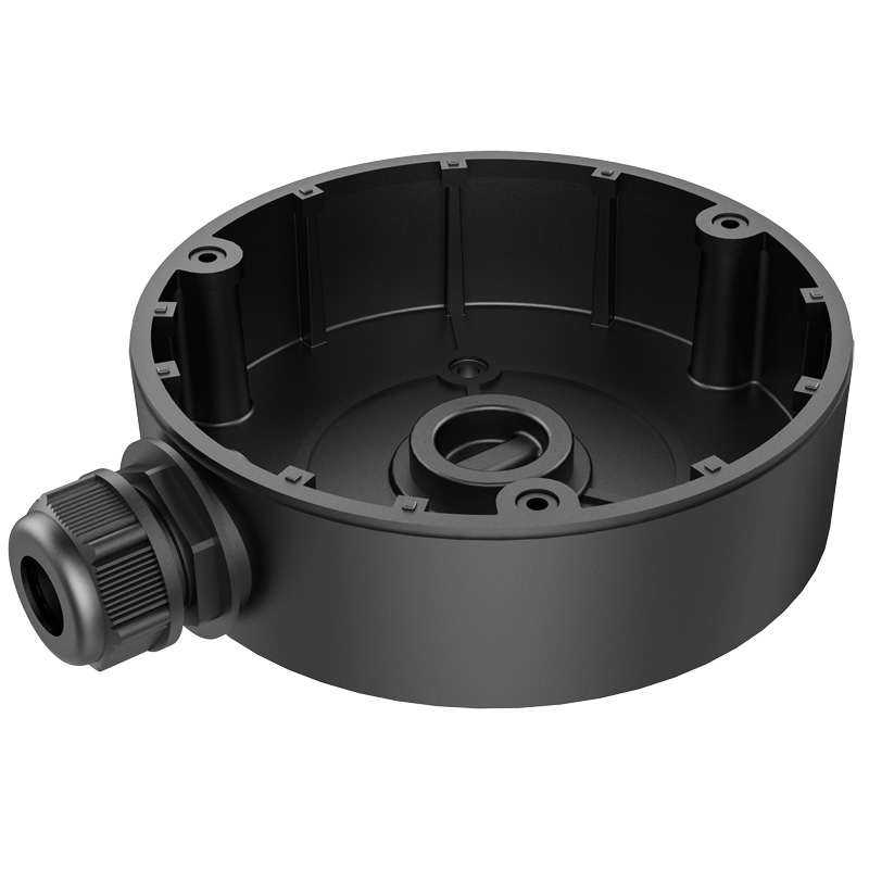 HIKVISION DS-1280ZJ-DM8 Black - Μεταλλική βάση - κουτί συνδέσεων για κάμερες Hikvision, σε Μαύρο χρώμα