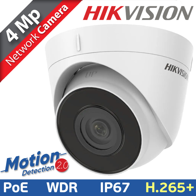 HikVision DS-2CD1343G2-I 2.8mm Ενσύρματη IP κάμερα 4Mpixels Η.265+ Poe, 120db WDR, IP67, Motion Detection 2.0