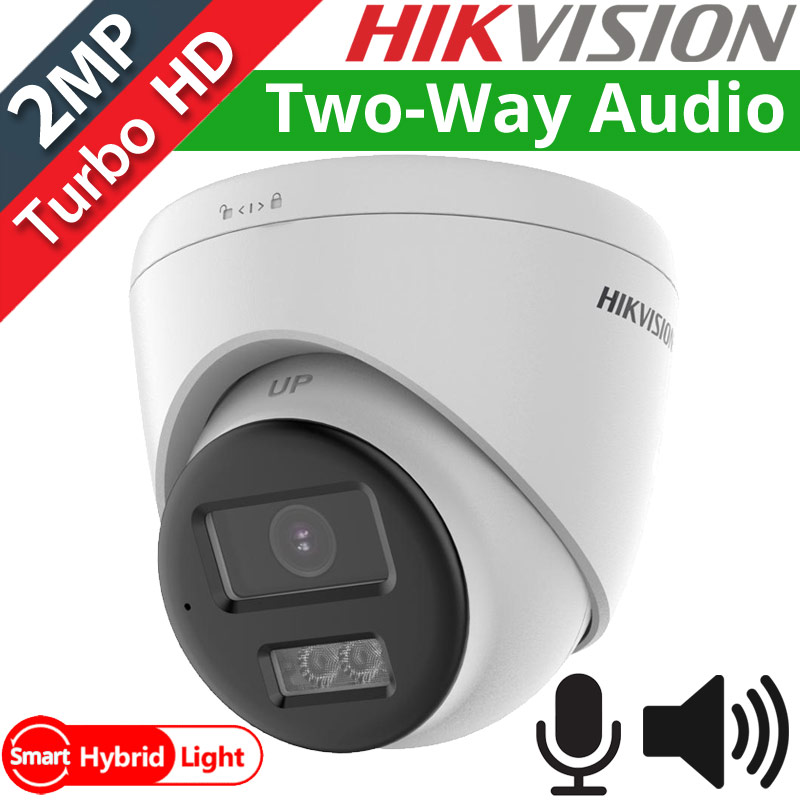 HIKVISION DS-2CE78D0T-LTS 2.8mm HDTVI 2Mpixels, Two-Way Audio, Smart Hybrid Light, Μικρόφωνο, Μεγάφωνο, IP67