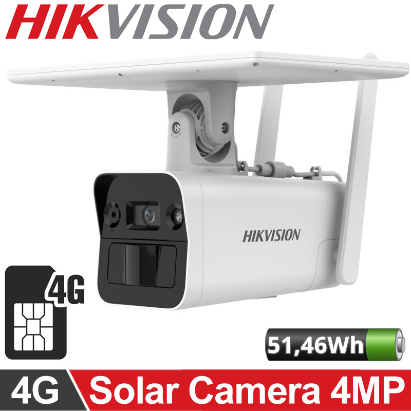 Hikvision DS-2XS2T41G1-ID/4G/C05S07 Ηλιακή Κάμερα 4G ανάλυσης 4MP με ενσωματωμένη μπαταρία 51.46 Wh