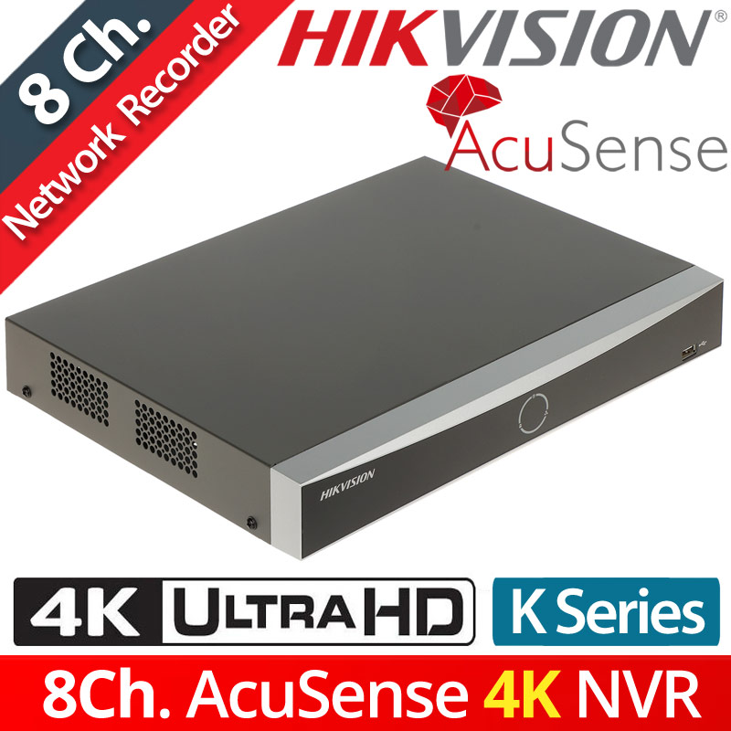 Hikvision DS-7608NXI-K1(D) Δικτυακό Καταγραφικό NVR 8 IP Καμερών, Μέγιστη ανάλυση 4Κ, Τεχνολογία Acusence, Up to 8Mpixels