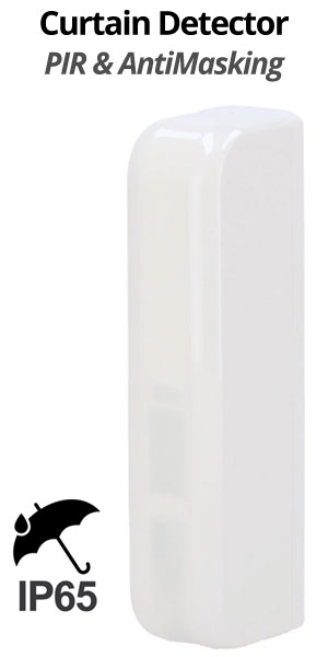 HikVision DS-PDC10AM-EG2-WE - Αμφίδρομος Ασύρματος Ανιχνευτής Κουρτίνας (PIR) εξωτερικού χώρου με Anti-Masking