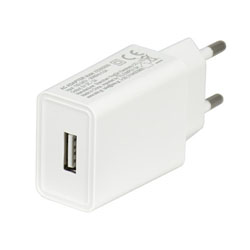 EE-0502000/W Universal Φορτιστής Χωρίς Καλώδιο με Θύρα USB-A 5V 2A σε Λευκό Χρώμα