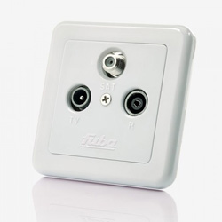 FUBA GAD 300 Πρίζα Τερματική 3 εξόδων TV - SAT - Radio