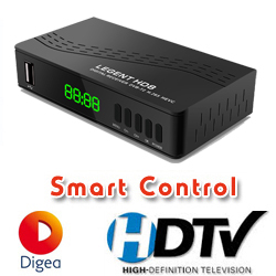 LEGENT HD8 Επίγειος MPEG4 DVB-T2 Full HD H.265 HEVC Αποκωδικοποιητής με USB και έξυπνο χειριστήριο