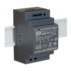 MeanWell HDR-60-12 Τροφοδοτικό Ράγας Ultra Slim 54W/12V/4.5A