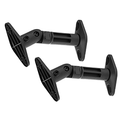 AUDIZIO HTS20 Ρυθμιζόμενες βάσεις στήριξης ηχείων τοίχου - οροφής max 3.5kg Μαύρο (ζεύγος) 129.216