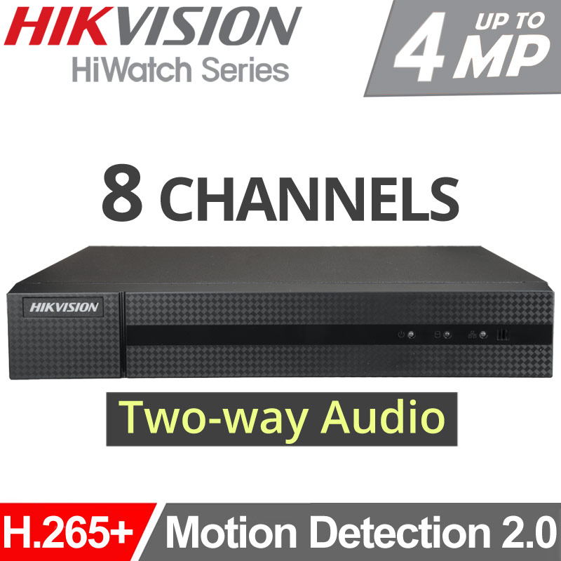 HIKVISION HiWatch HWD-6108MH/T Καταγραφικό DVR 8 Καμερών, Motion Detection 2.0,Two-Way Audio
