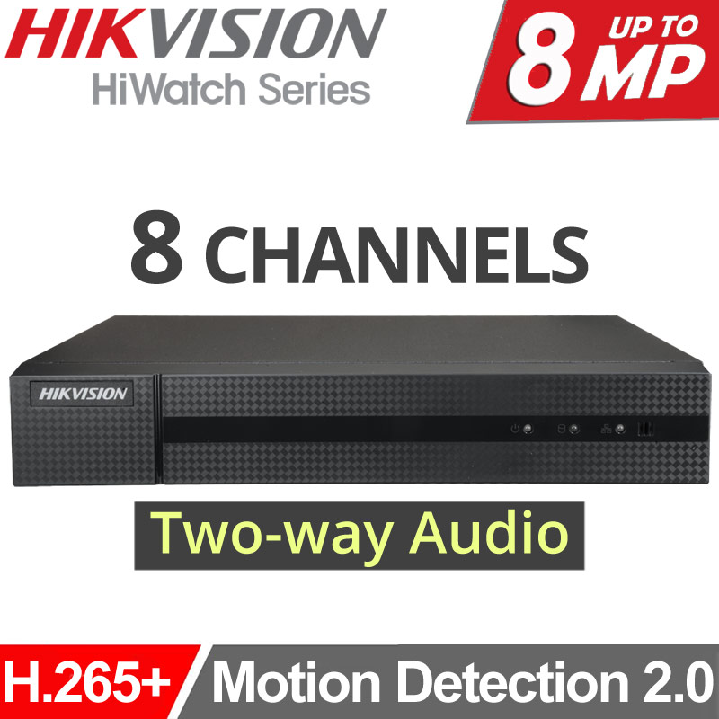 HIKVISION HiWatch HWD-7108MH/T Καταγραφικό DVR 8 Καμερών ως 8MP, Motion Detection 2.0,Two-Way Audio