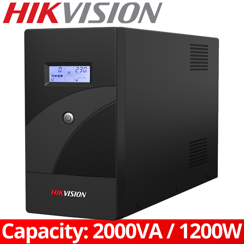 Hikvision DS-UPS2000-R - Line Interactive UPS 2000VA / 1200W με εξόδους 4 πρίζες σούκο