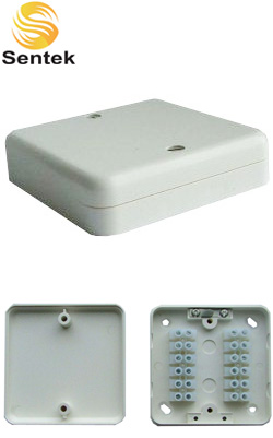 Sentek JB-703 (ΛΕΥΚΟ) Κουτί διακλάδωσης τετράγωνο 12 θέσεων με Tamper