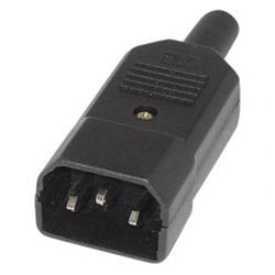 IEC-002 AC Connector Αρσενικό καλωδίου 3P 10Α / 250V JR-4114 OWI