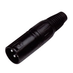 JT-2047A Βύσμα Canon XLR 3P Αρσενικό Μαύρο JKG