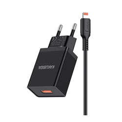 KAKUSIGA KSC-931/BLACK/LT Universal Φορτιστής με Θύρα USB-A 5V 2.4A Και Καλώδιο USB-A /LIGHTNING   