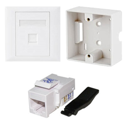 LANCOM N128-CAT6 Επίτοιχη Εξωτερική πρίζα δικτύου για RJ45 με Tooless jack CAT6 UTP