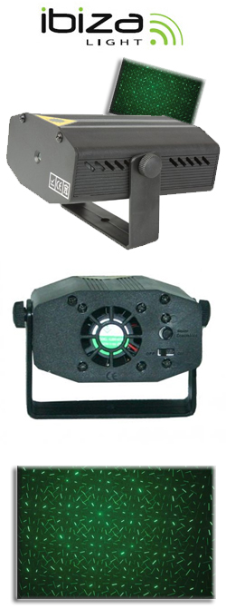 IBIZA LAS-S30G-MULTI  Mini Laser Firefly Πράσινο 30mW