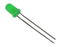 LED-5MM-ST-GREEN Απλό LED 5mm πράσινο χρώμα