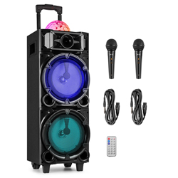FENTON LIVE290 Φορητό Karaoke Set 2x 8" -  MP3/USB/ SD/ Bluetooth/ 2x Μικρόφωνα, Disco Ball 178.427