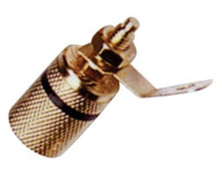 LZ544G B Μπόρνα μεταλλική επίχρυση ΜΑΥΡΗ