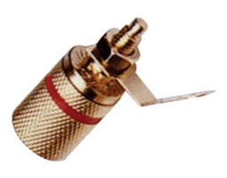 LZ544G R Μπόρνα μεταλλική επίχρυση ΚΟΚΚΙΝΗ