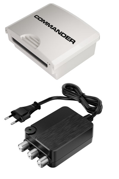 COMMANDER MASTAMP-2000 Ενισχυτής Ιστού Κεραίας 2x UHF με 2x Out 32dB, Φίλτρο 4G/5G & Τροφοδοτικό