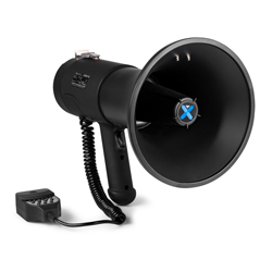 VONYX MEG075 Τηλεβόας 75W Επαναφορτιζόμενος με Record, Bluetooth, USB, MicroSD και Σειρήνα 952.024