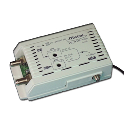 MISTRAL 1x112-30 5G Ενισχυτής κεντρικής κεραίας VHF-UHF 30dB 1 εξόδου με φίλτρο LTE 5G (0241)