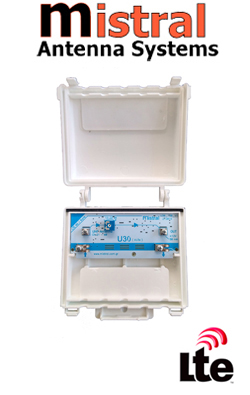 MISTRAL U30 ISTOU 5G Ενισχυτής κεραίας UHF 32dB με φίλτρο 5G (χωρίς τροφοδοτικό) (214001)