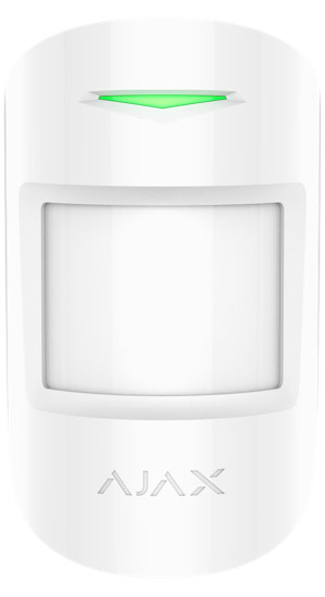AJAX MOTION PROTECT PLUS WHITE- Ασύρματος Ανιχνευτής Κίνησης Εσωτερικού χώρου διπλής τεχνολογίας (PIR & MW)