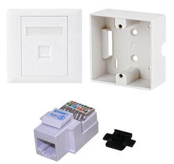 LANCOM N128-CAT5e Επίτοιχη Εξωτερική πρίζα δικτύου για RJ45 με Tooless jack CAT5e UTP 