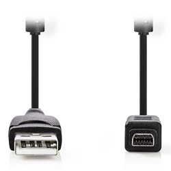NEDIS CCGP60802BK20 Καλώδιο USB A αρσ. - Olympus 12pin αρσ. 2m