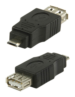 NEDIS CCGP60901BK Αντάπτορας USB 2.0 A θηλυκό σε USB micro B αρσενικό