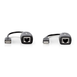 NEDIS CCGP60EXTBK500 Προέκταση USB 2.0 A αρσ. - USB 2.0 A θηλ. μέσω καλωδίου UTP ως 50m