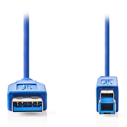 NEDIS CCGP61100BU20 Καλώδιo USB 3.0 A αρσ. - USB B αρσ. 2m