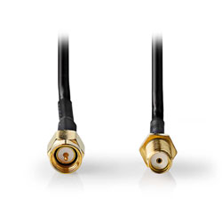 NEDIS CSGL02010BK30 Καλώδιo SMA αρσ. - SMA θυλ. με επίχρυσα βύσματα 3m 