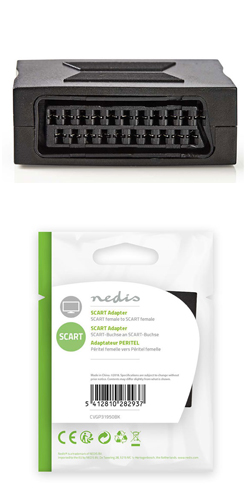 NEDIS CVGP31950BK Μούφα Scart Θηλυκό σε Scart Θηλυκό