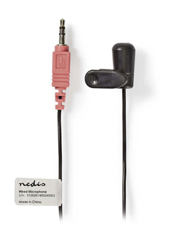 NEDIS MICCJ100BK Ενσύρματο Μικρόφωνο με κλιπ