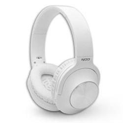 NOD PLAYLIST WHITE Ασύρματα Ακουστικά Bluetooth με μικρόφωνο Over Ear σε Λευκό χρώμα  