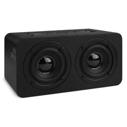 NOD ROCK CONCERT Ξύλινο Φορητό Ηχείο Bluetooth σε total black χρώμα 10W  